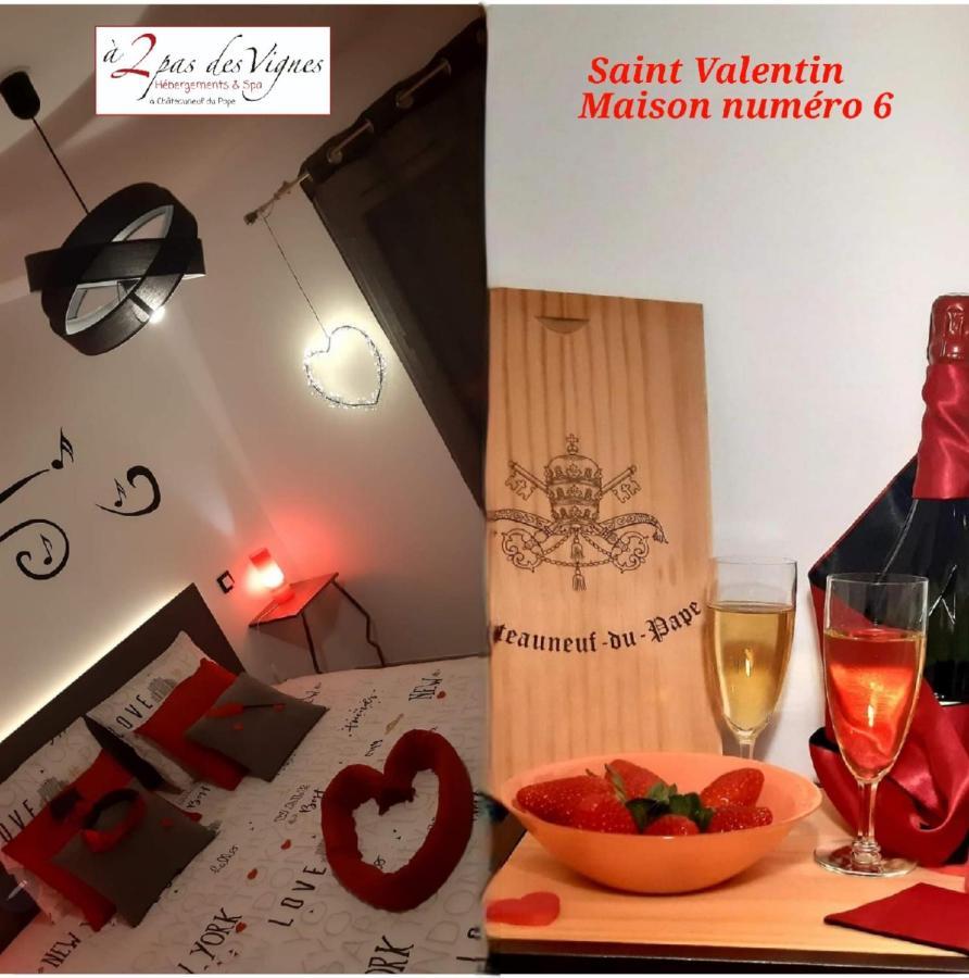 A 2 Pas Des Vignes, Hebergements Et Spa, Maison Numero 6, A Chateauneuf Du Pape Zewnętrze zdjęcie